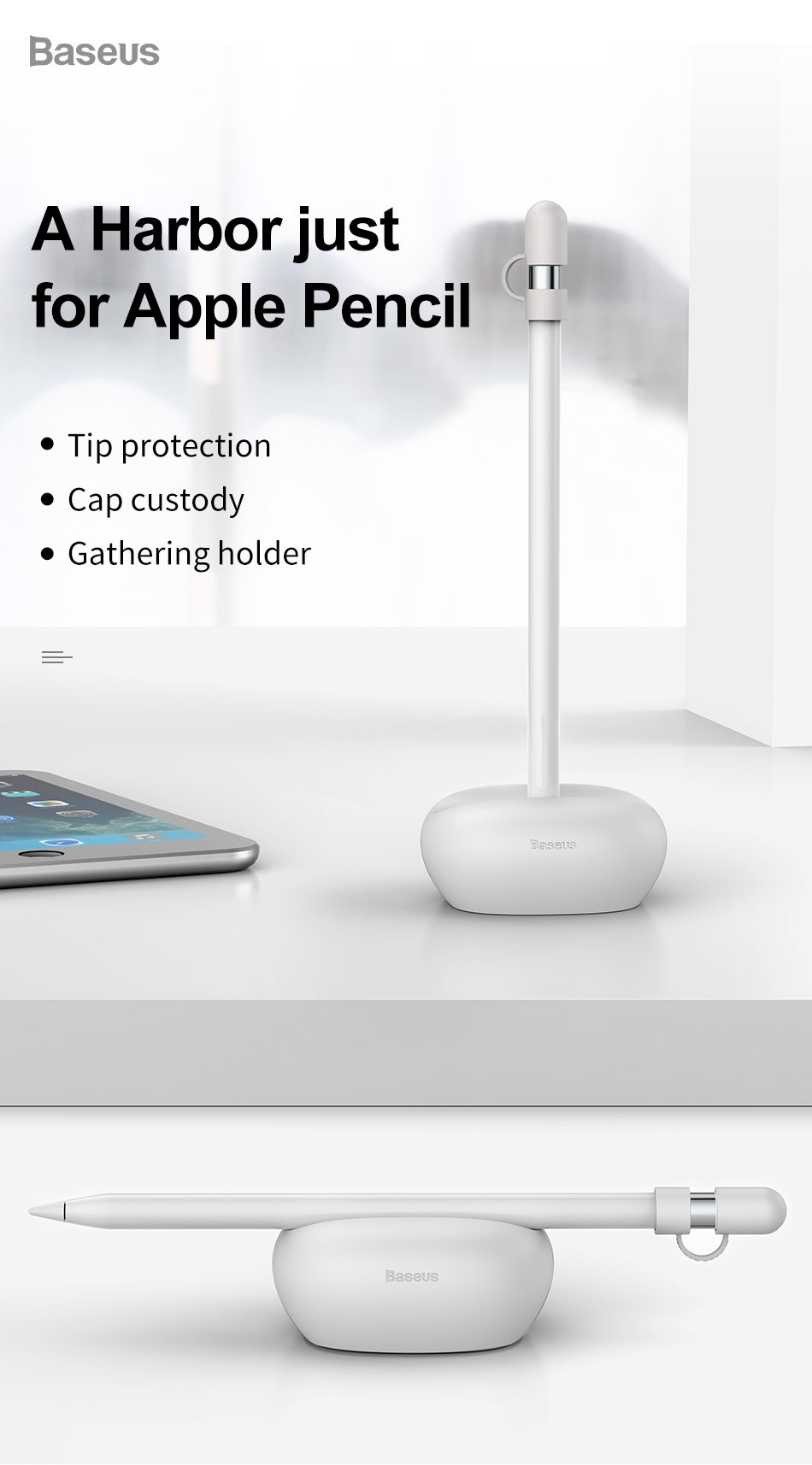 Mua Đế Giữ Chống Trầy Chống Rớt Baseus Dùng Cho Bút Cảm Ứng Apple