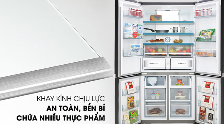 Tủ Lạnh Inverter Toshiba GR-RF646WE-PGV (622L) - Hàng Chính Hãng