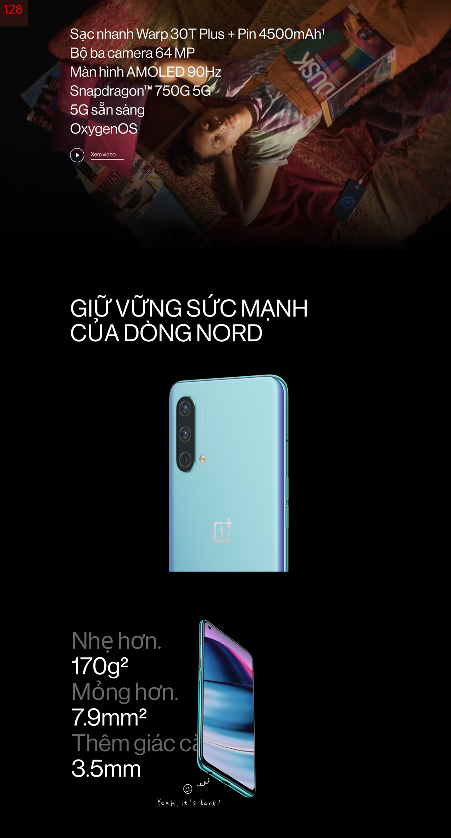 Điện Thoại OnePlus Nord CE 5G (12GB/256G) - Hàng Chính Hãng