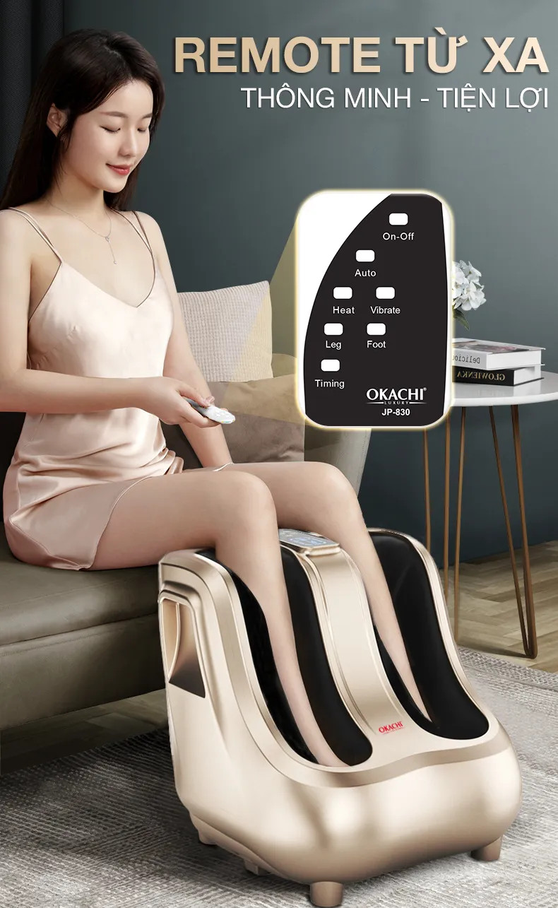 Máy massage bàn chân bắp chân OKACHI JP-830
