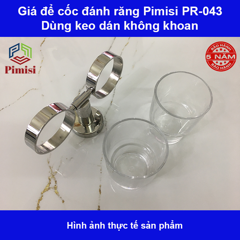 Kệ để bạn chải đánh răng Pimisi PR-043 dán tường