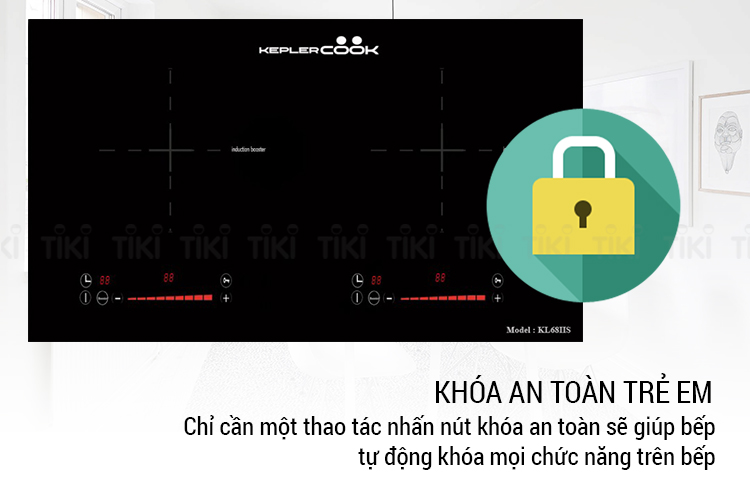 Bếp Âm Từ Đôi Kepler Cook KL68IIS (73cm - 4000W) - Hàng Chính Hãng