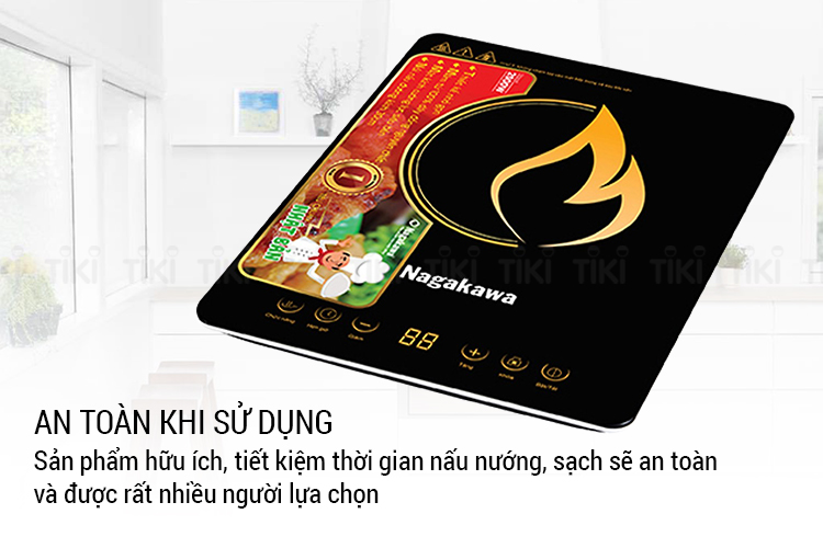 Bếp Từ Đơn Nagakawa NAG0704 (2000W) - Kèm Nồi Lẩu - Hàng Chính Hãng