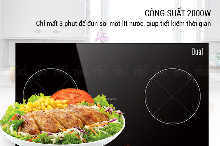 Bếp Âm Từ Đôi Dual D813 (70cm - 4000W) - Hàng Chính Hãng