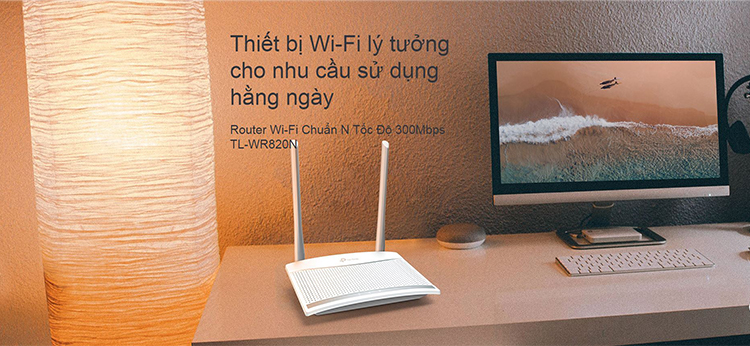 Router Wifi TP-Link Chuẩn N Tốc Độ 300Mbps TL-WR820N - Hàng Chính Hãng