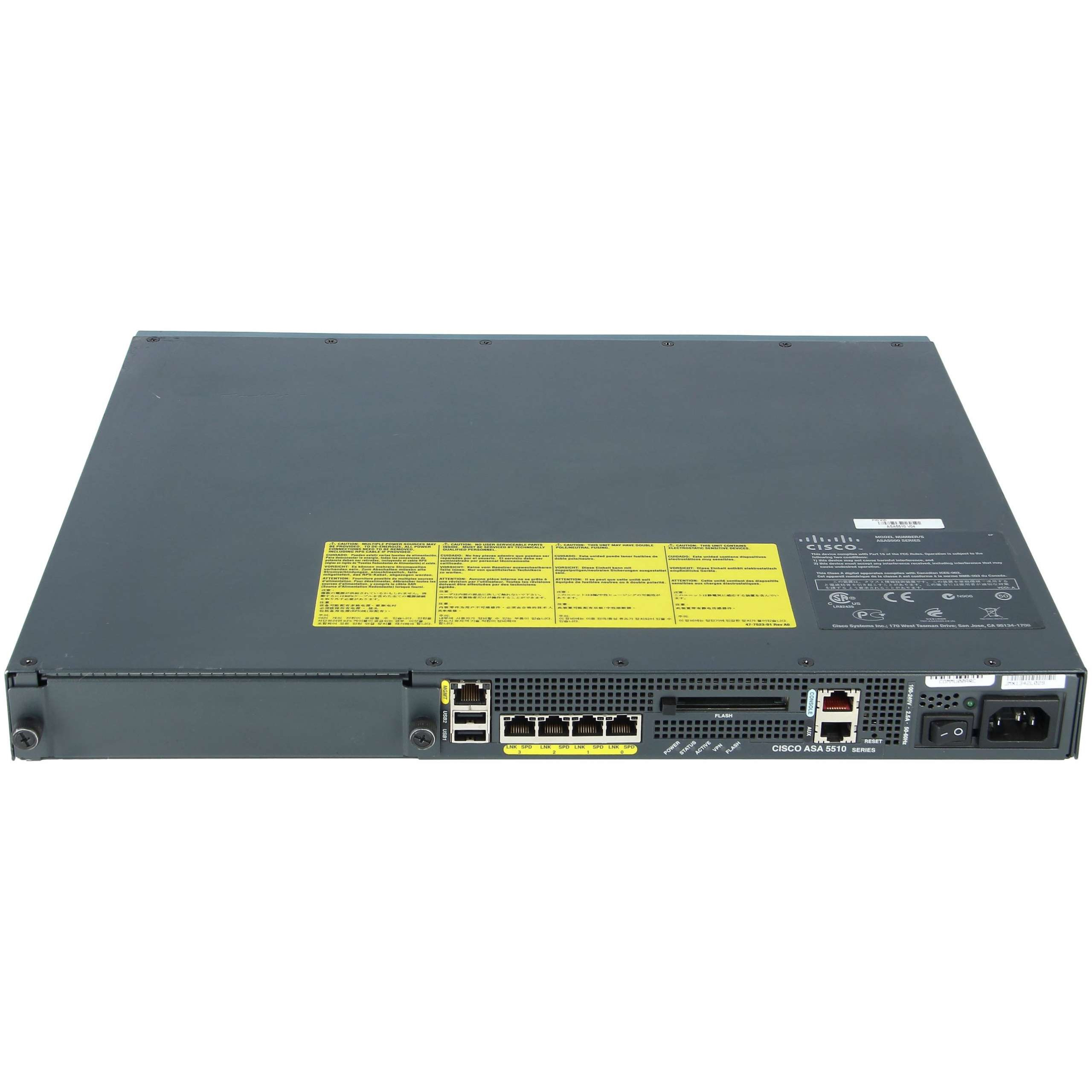 Thông số kỹ thuật Firewall Cisco ASA5510-SEC-BUN-K9