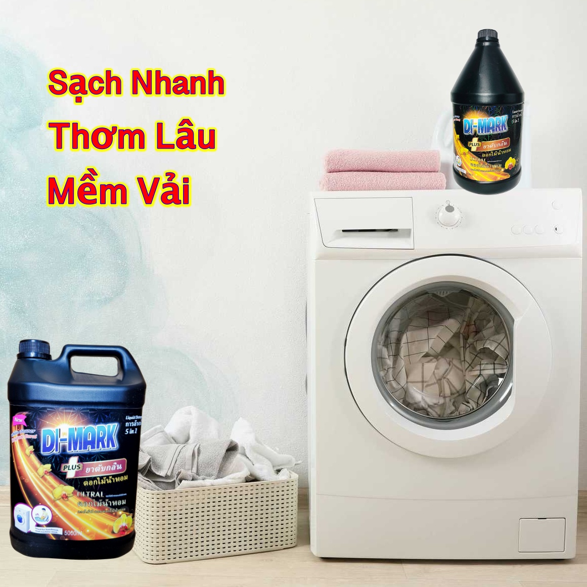 Nước giặt quần áo DI-MARK 5IN 1 ( 5 lít Đen ) 3