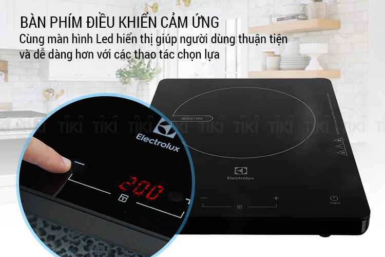 Bếp Điện Từ Electrolux ETD29KC - Đen (Kèm Nồi Lẩu) - Hàng chính hãng