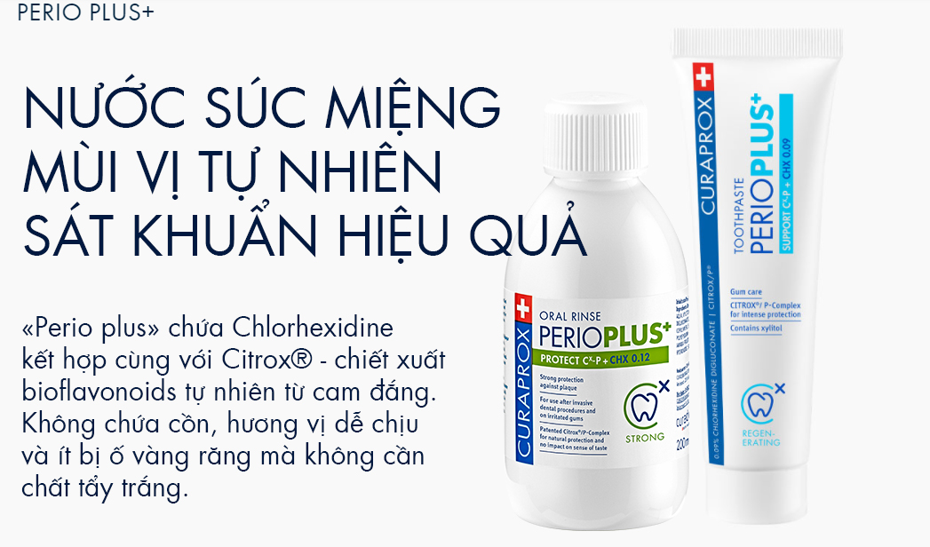 Nước súc miệng sát khuẩn Curaprox Perio Plus ngừa viêm nướu 1