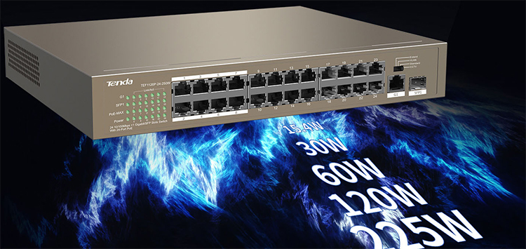 PoE Switch Tenda TEF1126P - Hàng Chính Hãng