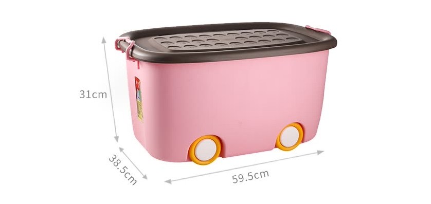 Van Gogh (VENGO) Children's Clothing Toy Storage Box Cartoon Q Fun Storage Box Storage Box About 30L 2 Pack Blue Van Gogh (VENGO) Children's Clothing Toy Storage Box Cartoon Q Fun Storage Box Storage Box About 30L 2 Pack Blue