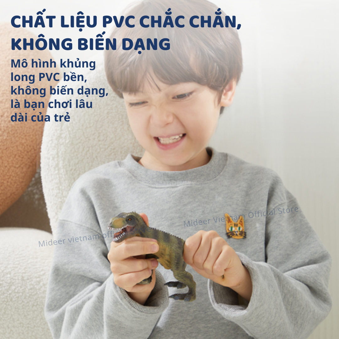 Mô hình khủng long mini cao su mềm Mideer Dinosaur Toys Set  jurassic world  T-rex