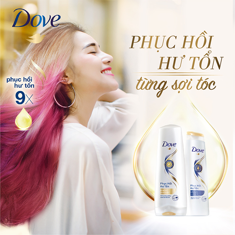 Dầu Gội Dove Phục Hồi Hư Tổn (340g) - 21123422
