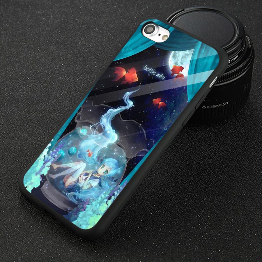 Ốp điện thoại kính cường lực cho máy iPhone 5/5s/se - Cô Bé Trong Chiếc Lọ Thủy MS CBTCL020