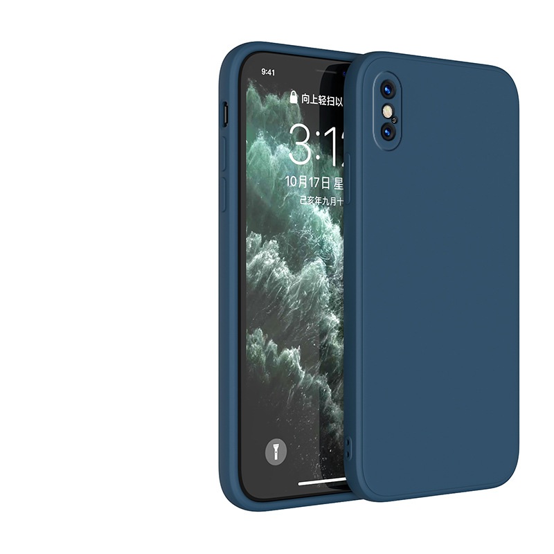 Ốp lưng silicon case cho iPhone X/ Xs chống bám bẩn mặt lưng siêu mềm mịn, có gờ bảo vệ camera - hàng nhập khẩu