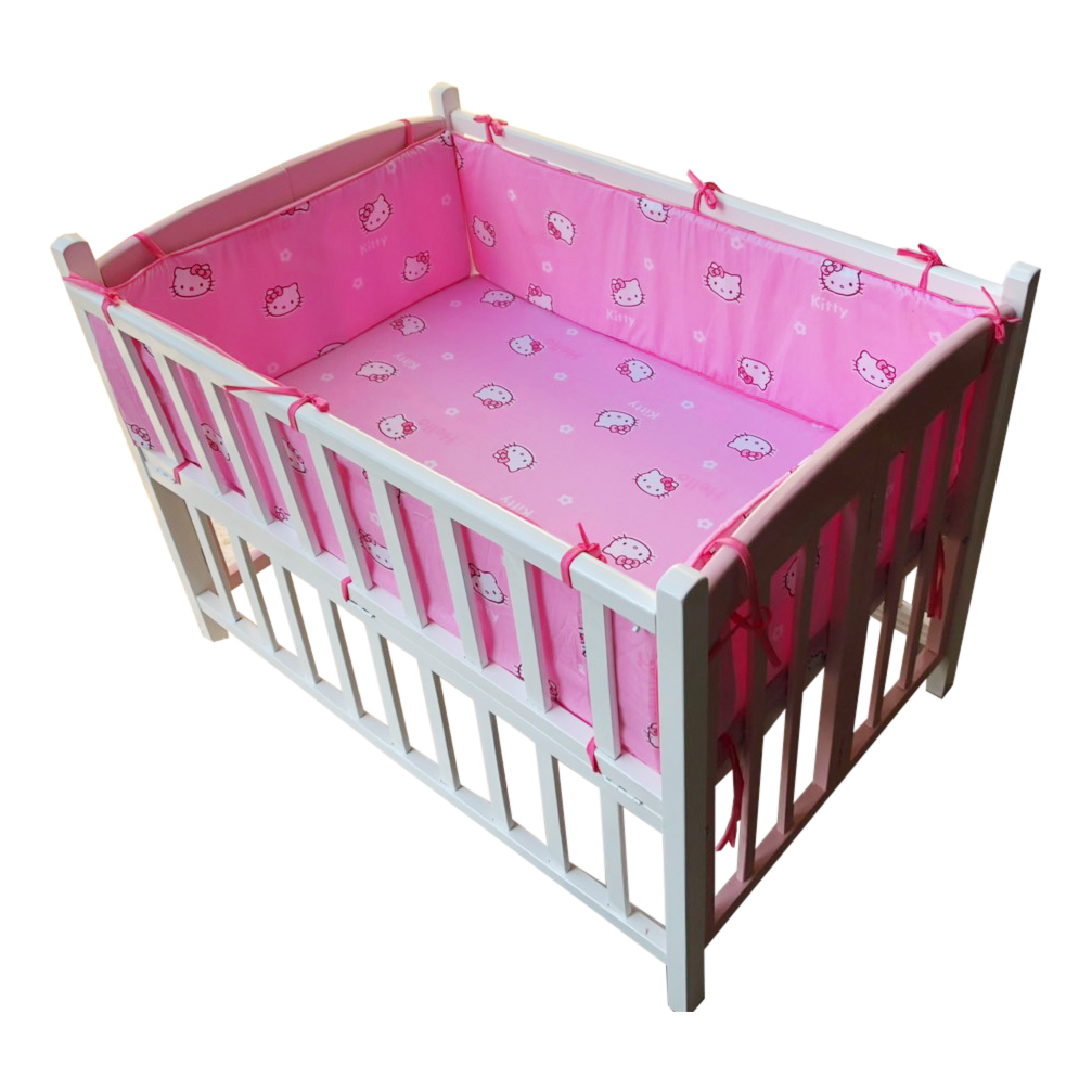 Quây cũi và ga vải bọc đệm cũi cho bé