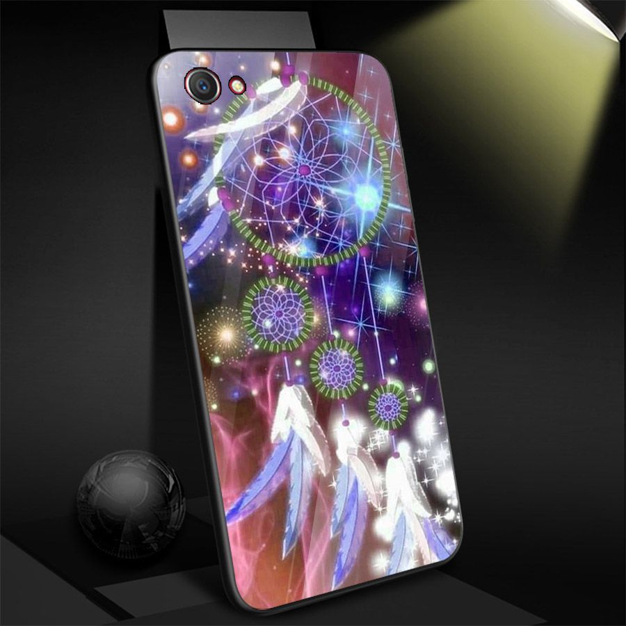 Ốp điện thoại kính cường lực cho máy Oppo F5 - Lung Linh Sắc Màu MS LLSM002