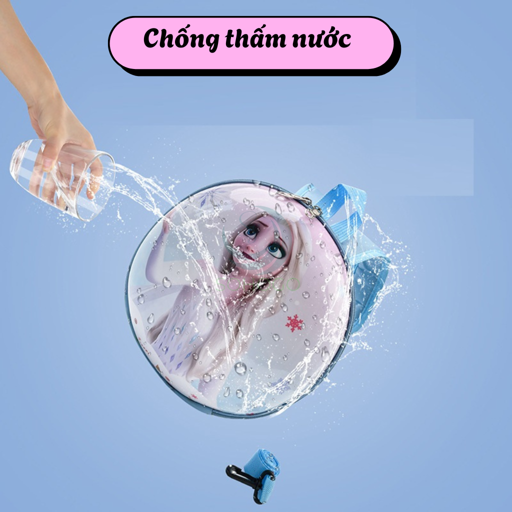 Balo in hình nhân vật Elsa trong phim Frozen, thiết kế dễ thương, nhiều màu sắc, phù hợp cho bé đi học hoặc đi chơi Balo Cho Bé Mầm Non, Cặp Cho Bé Mẫu Giáo Dễ Thương Cho Bé 1-5 Tuổi