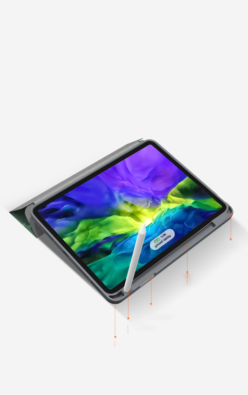 Bao Da dành cho iPad Pro 12.9 2021 M1 MUTURAL Y-Type With Pencil Holder - Hàng Nhập Khẩu