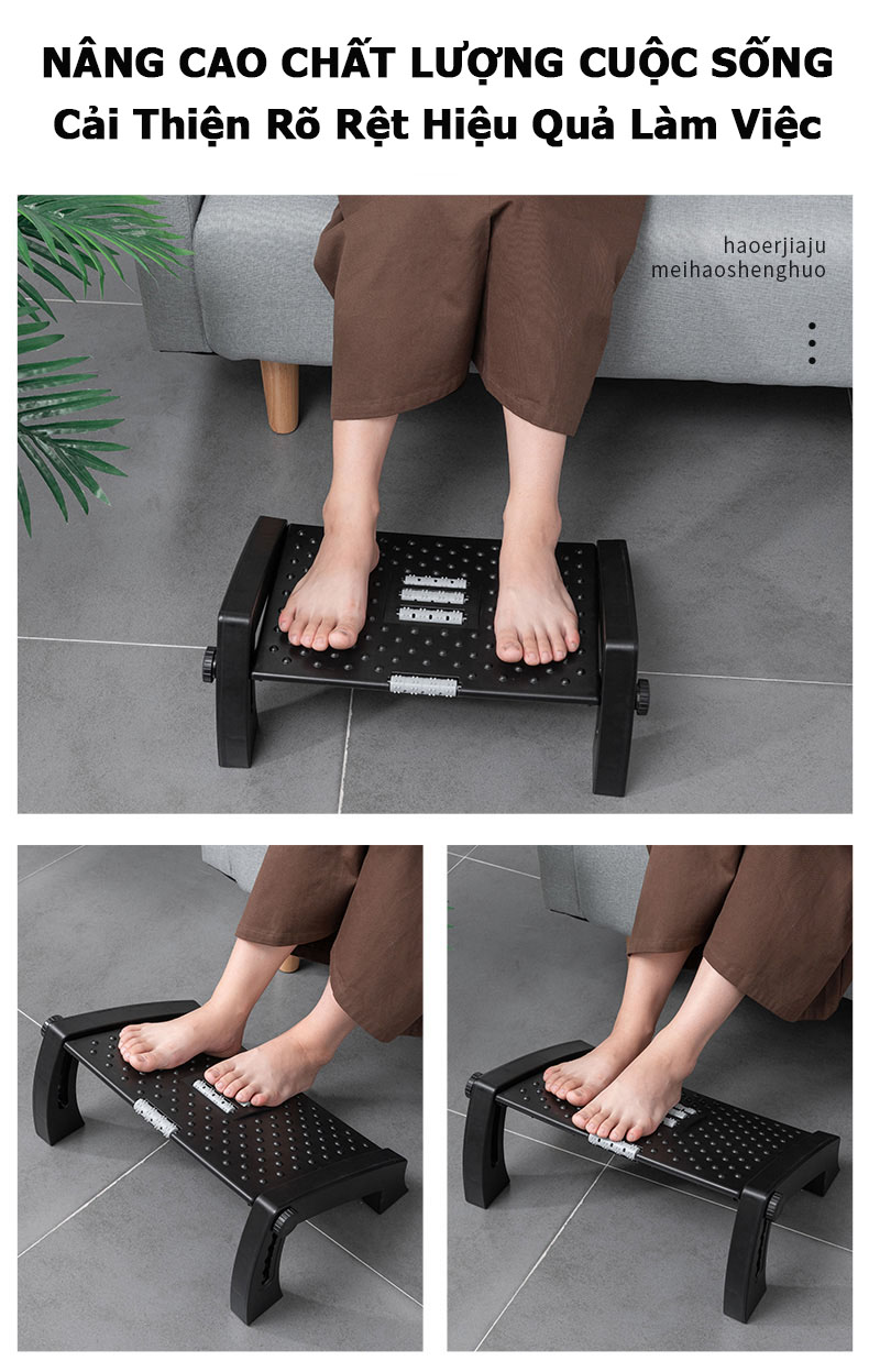 Ghế Gác Chân Công Thái Học, Ghế Kê Chân Văn Phòng Ergonomic Footrest Đầy Đủ Phiên Bản Tại OFFICE CHILL