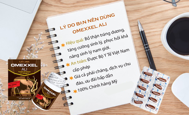 Thực Phẩm Chức Năng Tăng Cường Sinh Lý Nam Giới Omexxel Ali (Hộp 30 Viên)
