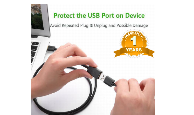 Ugreen UG90722US129TK 5M Cáp USB 3.0 nối dài Màu Đen - HÀNG CHÍNH HÃNG