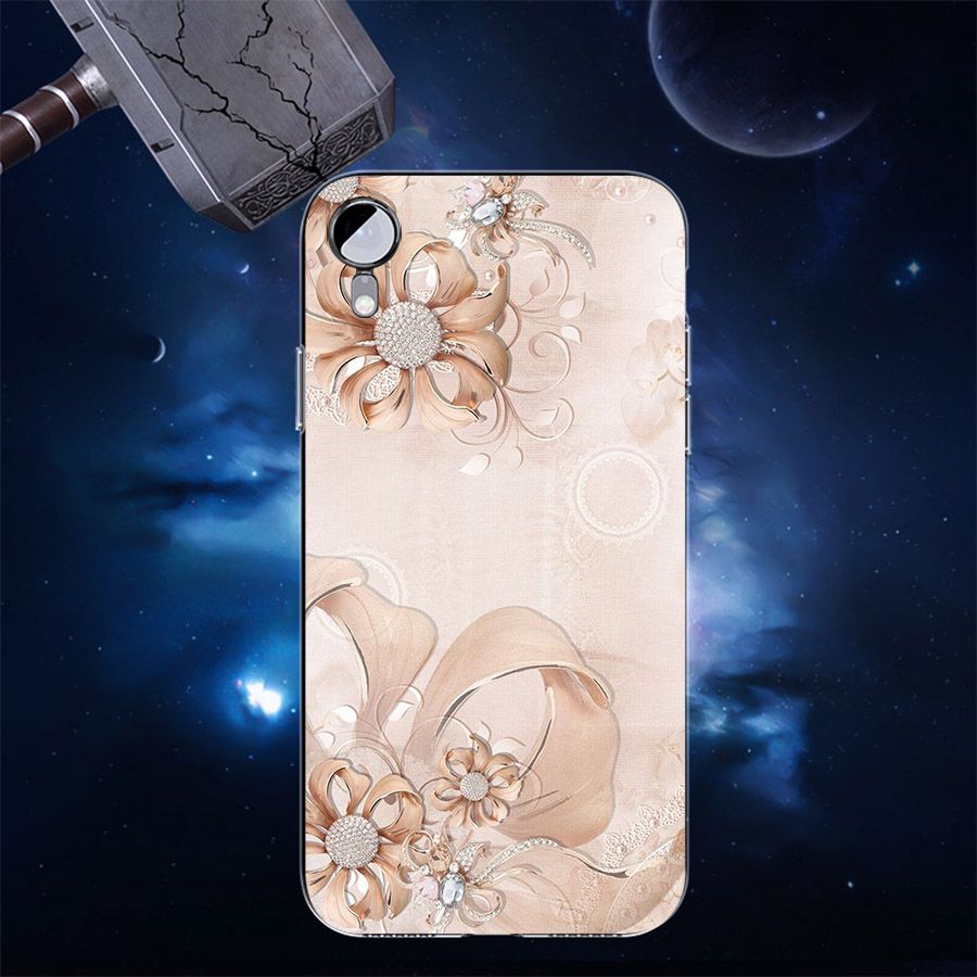 Ốp điện thoại kính cường lực cho máy iPhone XR - ngọc hoa MS NGHOA027