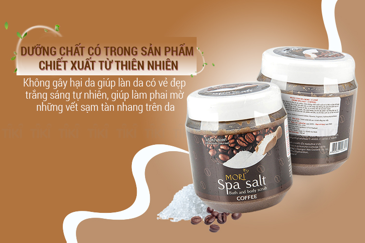 Muối Tắm Spa Mori Cà Phê Mori Spa Salt - Coffee (700ml)