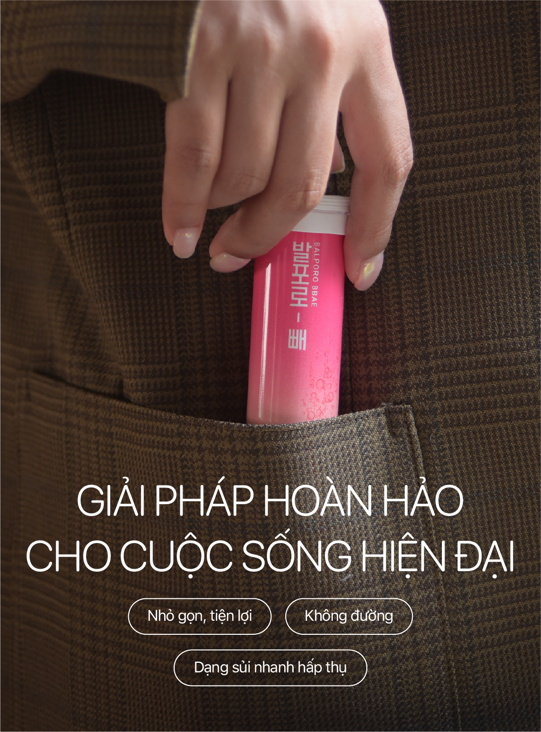 Hộp viên sủi Balporo BBae, nhập khẩu Hàn Quốc, hỗ trợ kiểm soát cân nặng, cải thiện vóc dáng