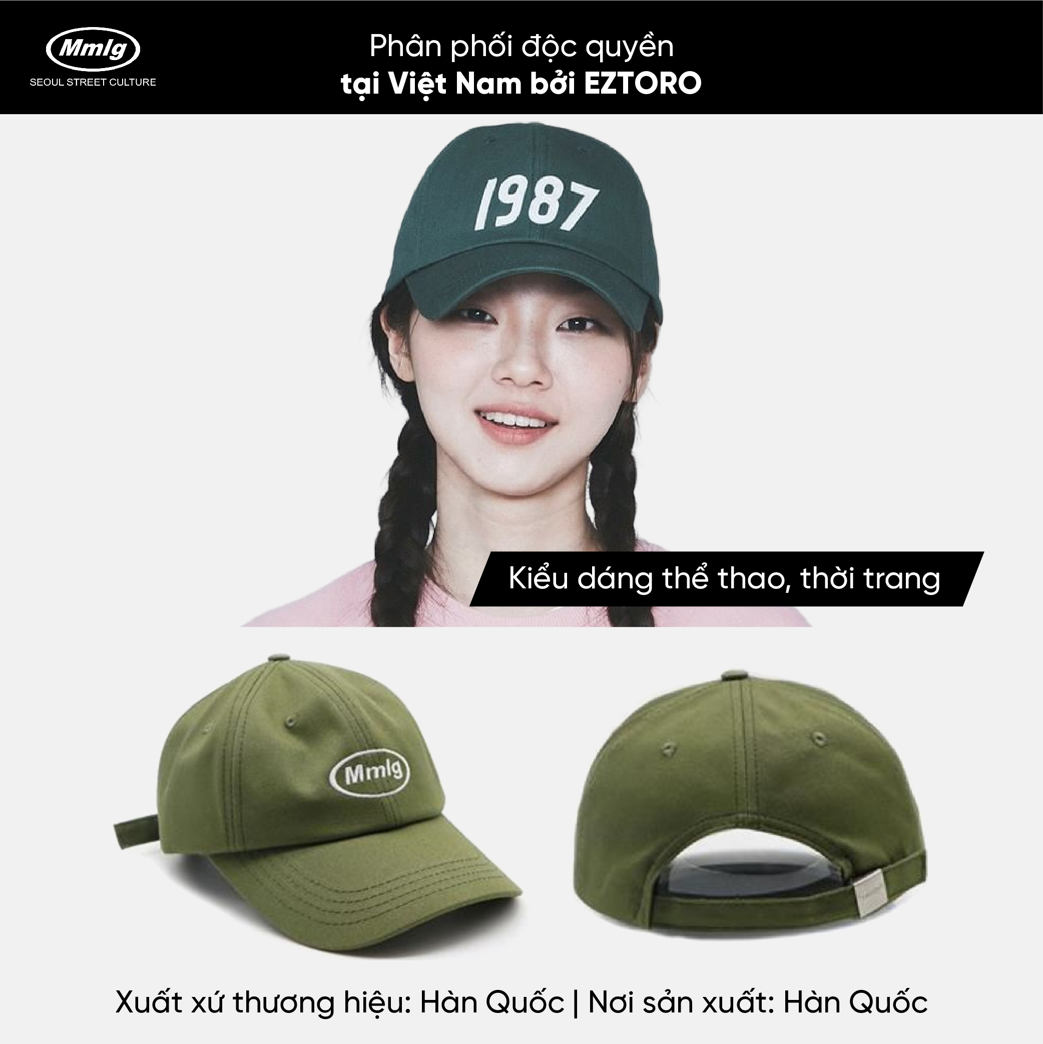 Mũ Mmlg M Ballcap - Nón lưỡi trai thời trang cho nam, nữ, unisex - MMLGC025