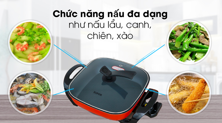 Nồi Lẩu Điện Supor H30FK802VN-136 (5.0 lít)