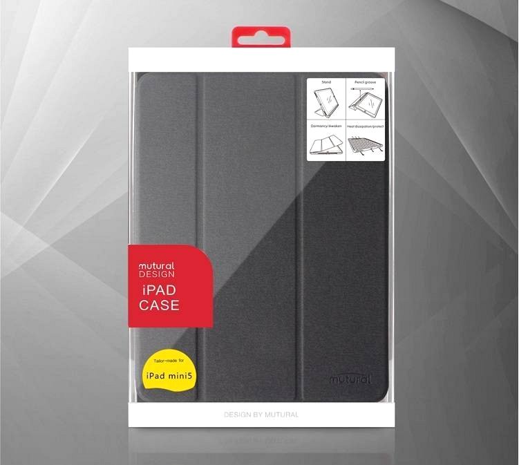 Bao da iPad Mini 5, Mini 4 chính hãng Mutural có khay đựng bút