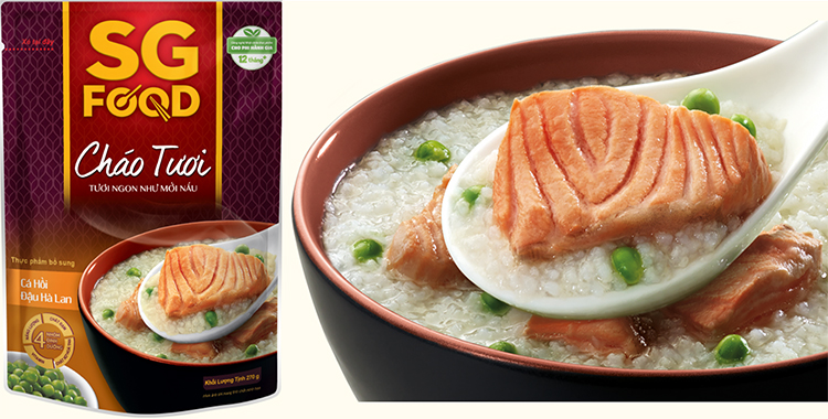 Lốc 5 - Cháo Tươi 270g, Thịt Bằm, Sườn Non, Lươn, Cá Lóc, Cá Hồi
