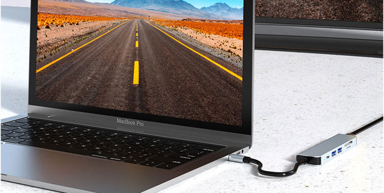 Hub Type-C To HDMI 6in1 FIRO - HUB Type C FIRO - HUB USB 3.0 FIRO