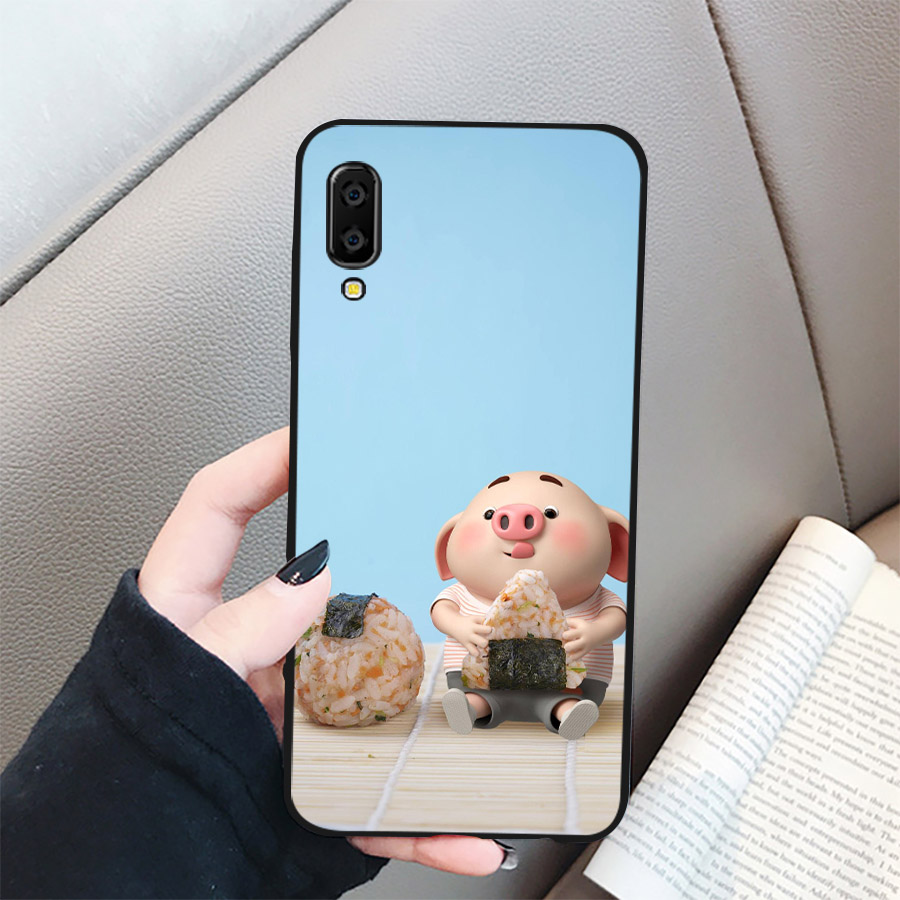 Ốp lưng cứng viền dẻo dành cho điện thoại Samsung Galaxy A10/M10 - Heo Thiên Thần Dễ Thương MS HTTDD041