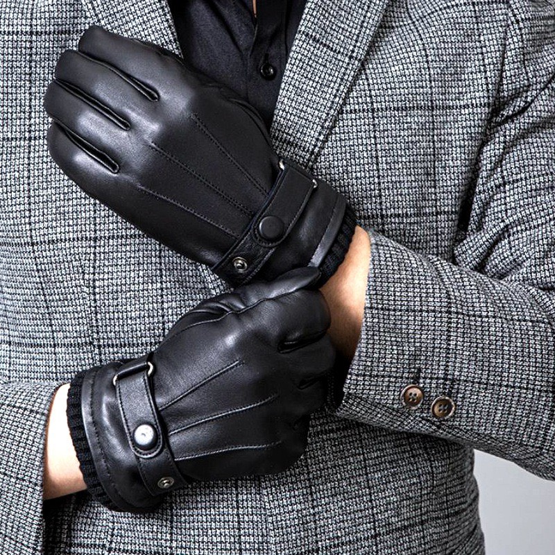 Bao tay da nam cảm ứng thời trang Hàn Quốc