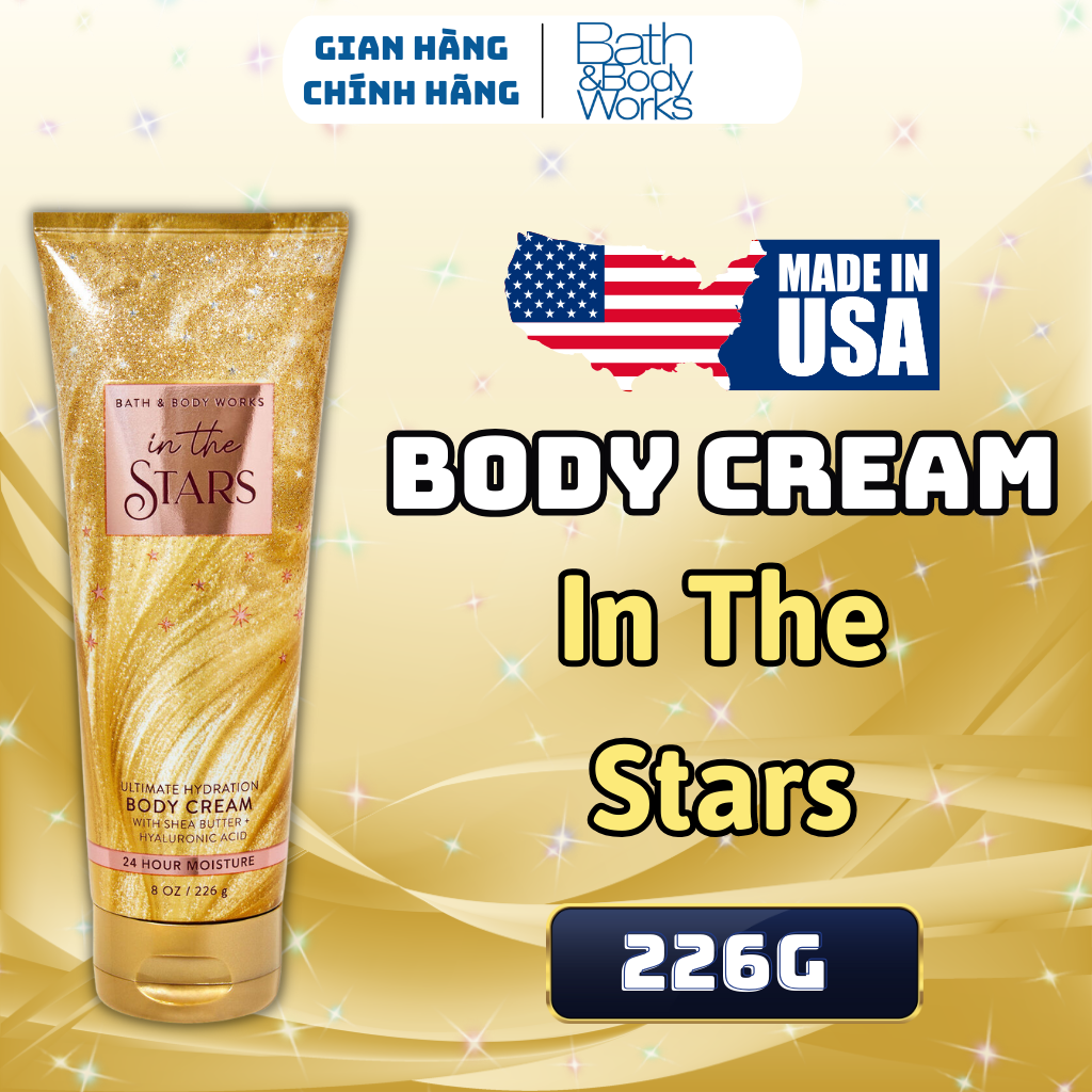 Body Mist Bath And Body Works Nam Nữ Chính Hãng In The Stars, Xịt Thơm Body Toàn Thân Hương Nước Hoa 236ml