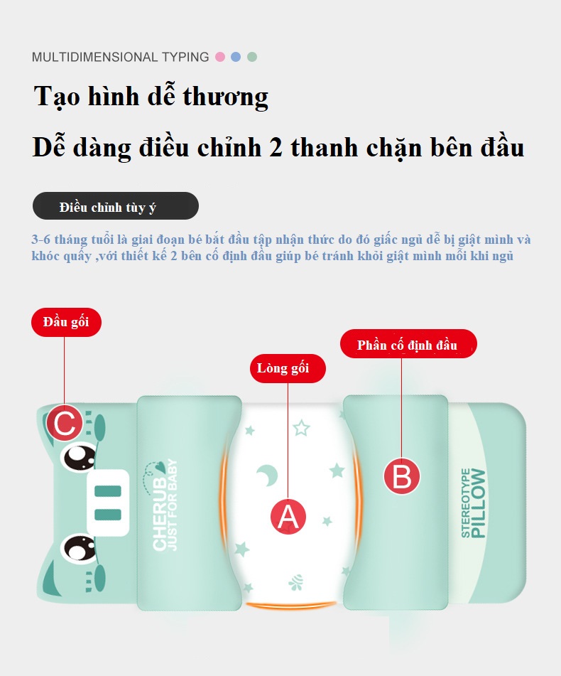 Gối Cho Trẻ Sơ Sinh Tila-Tila Thương Hiệu Đức Chính Hãng - Hàng Cao Câp, Gối Chống Bẹp Đầu Méo Đầu Cho Trẻ Có Thể Điều Chỉnh Khoảng Cách Cho Phù Hợp Với Kích Thước Đầu, Nâng Niu Giấc Ngủ Ngon Của Bé 7