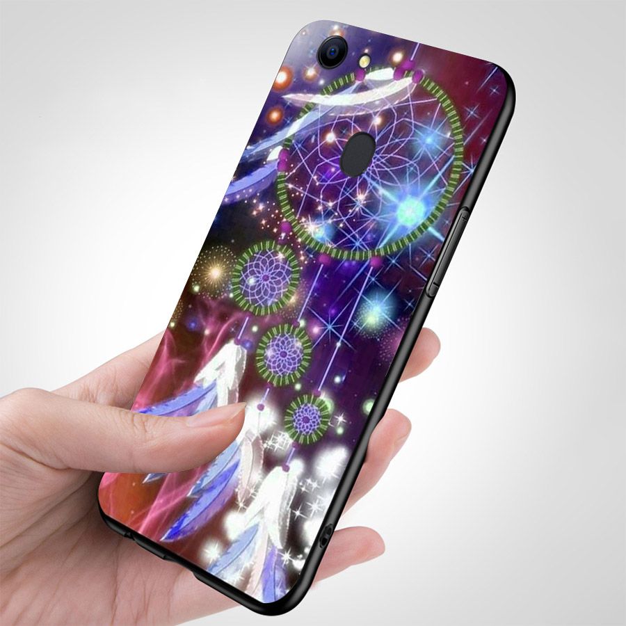 Ốp điện thoại kính cường lực cho máy Oppo F5 - Lung Linh Sắc Màu MS LLSM002