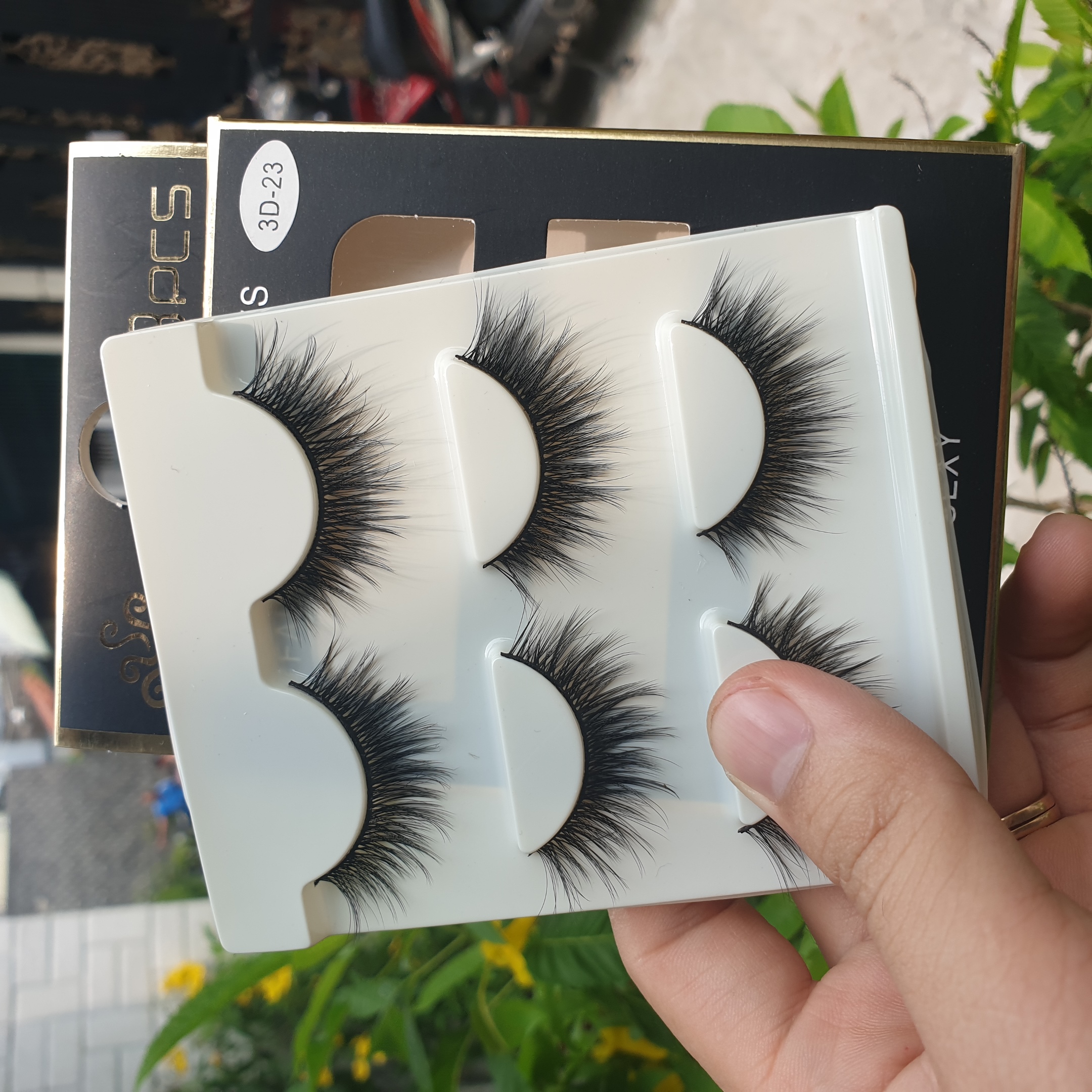 Lông mi giả lông chồn 3 Fashion Eyelashes 3 Faux-Cils 3D 1 bộ 3 cặp