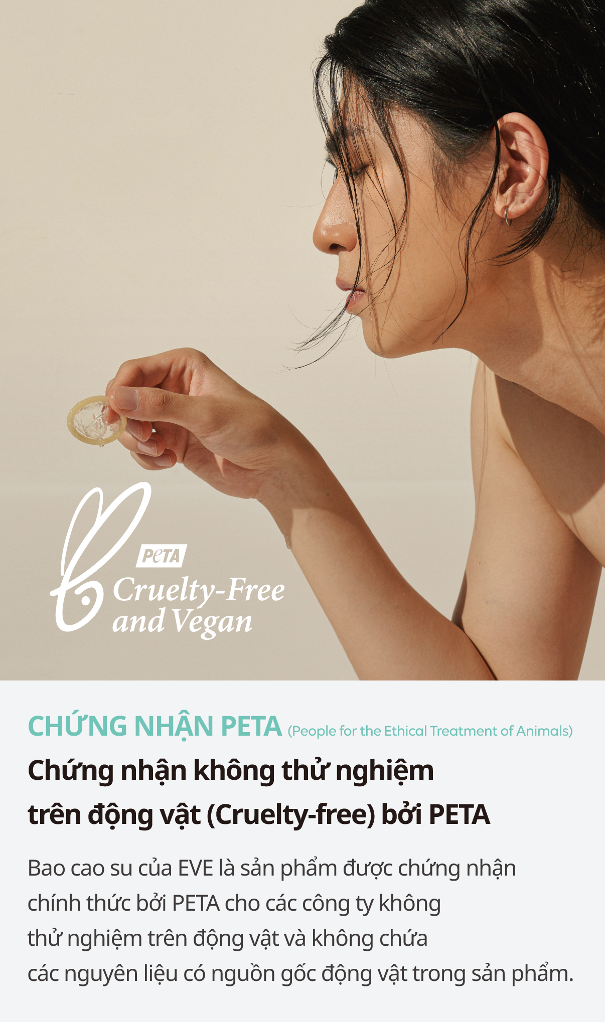 Bao cao su EVE Large - Hộp 10 cái - Nhập khẩu chính hãng Hàn Quốc Vegan PETA & GMP certified [không mùi] 13