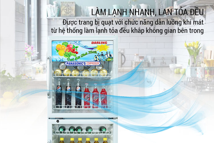 Tủ Mát Darling DL-2620A (260L) - Hàng Chính Hãng