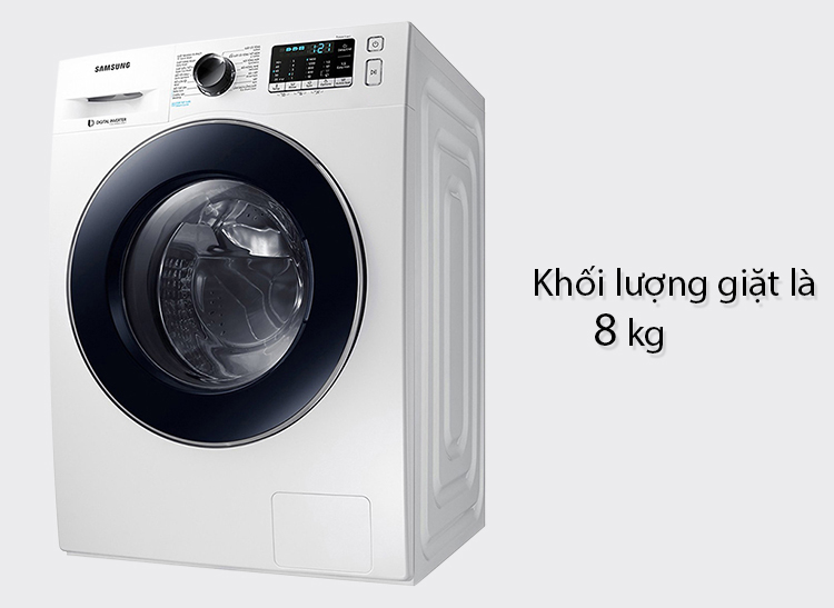 Máy giặt Samsung Inverter 8 kg WW80J54E0BX/SV