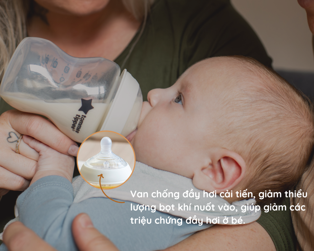 Combo Bình Sữa Tommee Tippee Natural Start Ty Siêu Mềm Tự Nhiên 260ml & Núm Ty Silicon Thay Thế 6M+