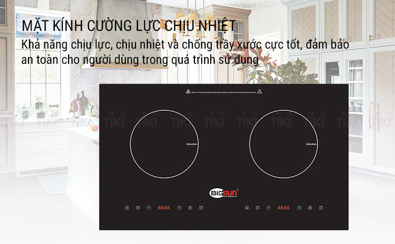 Bếp Âm Từ Đôi Bigsun BEH-2I (73cm) - Hàng Chính Hãng