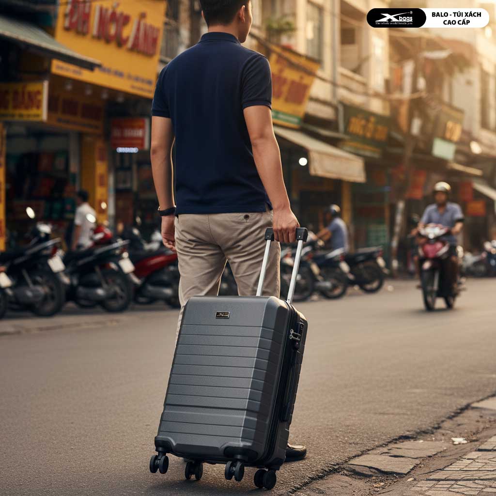 Vali Kéo Cao Cấp Xbags Titan XB6103 20 Inch Nhỏ Gọn, Nhiều Ngăn, Sang Trọng, Chống Va Đập, Tiện Dụng Du Lịch Công Tác!