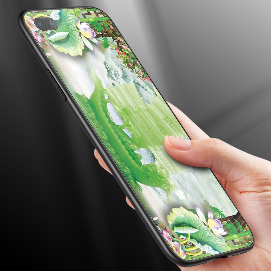 Ốp điện thoại kính cường lực cho máy Oppo A5/A3s - thuận buồm xuôi gió MS 2TBXG031