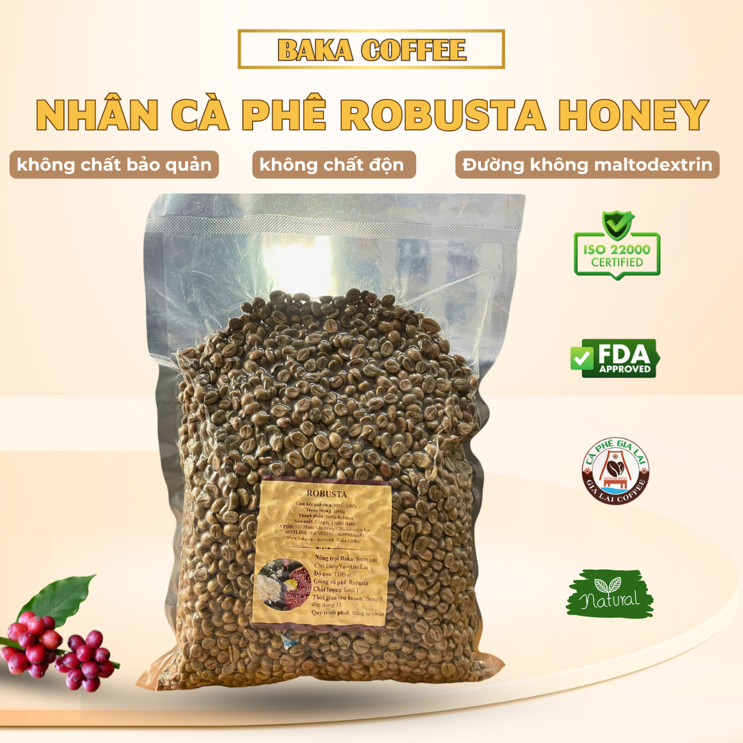 Cà Phê Nhân Robusta (Bì 1kg)