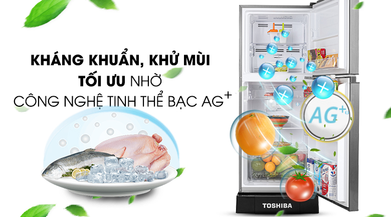 Tủ lạnh Toshiba Inverter 194 lít GR-A25VS(DS1) - Hàng Chính Hãng - Chỉ Giao Hàng TP.HCM