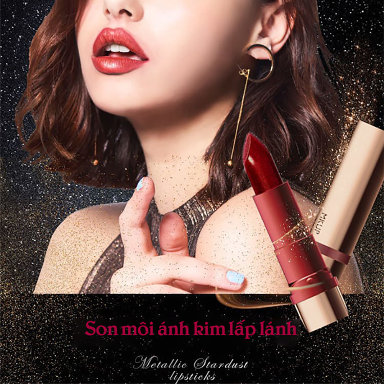 Son Môi Ánh Kim Lấp Lánh MKUP